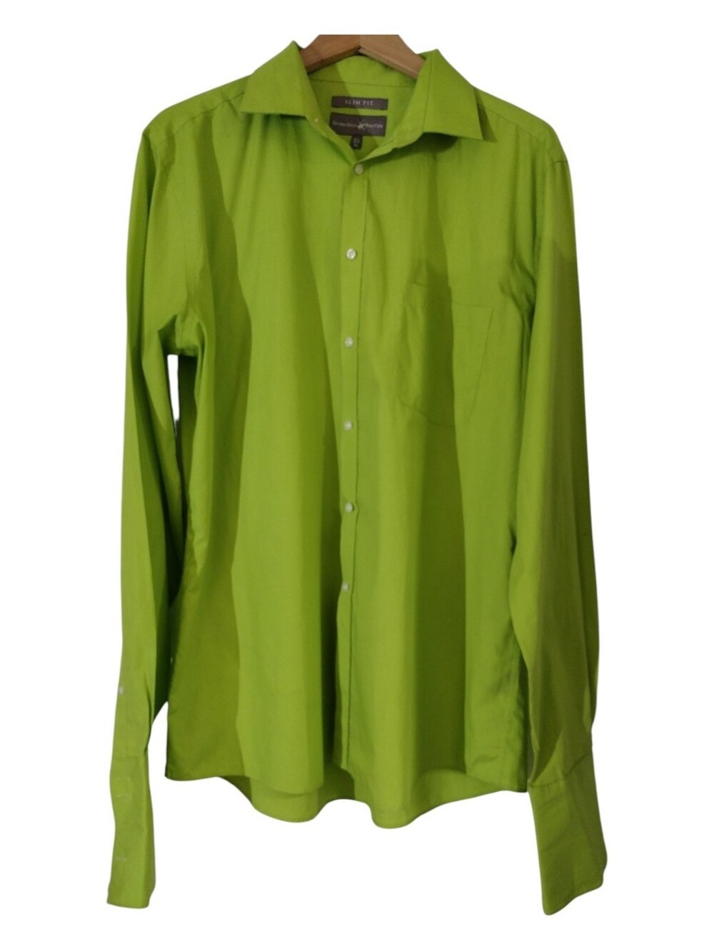 Beverly Hills Polo Club Lime Green Men's Dress Shirt